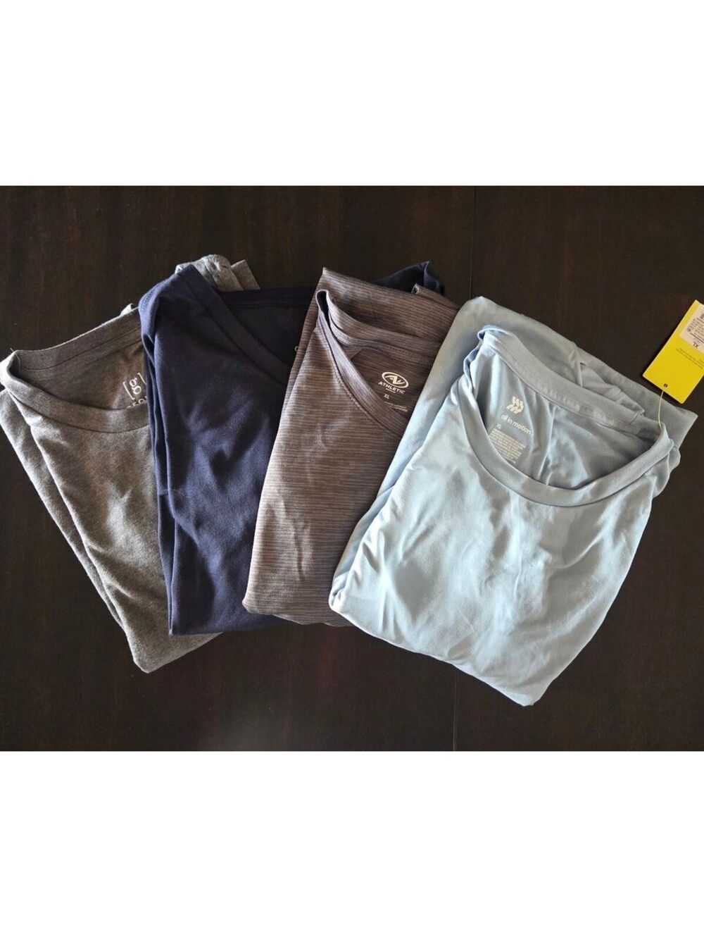 Lot of 4 Men's XL T-Shirts George, Athletic Works, All In Motion